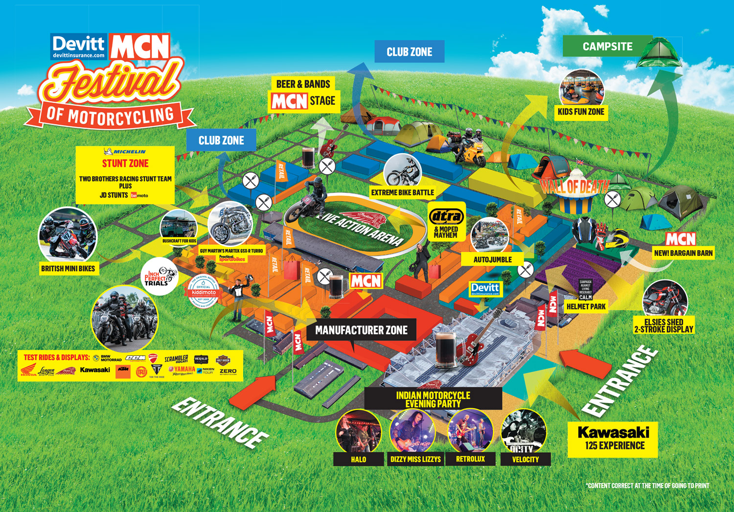 Festival map & timetable